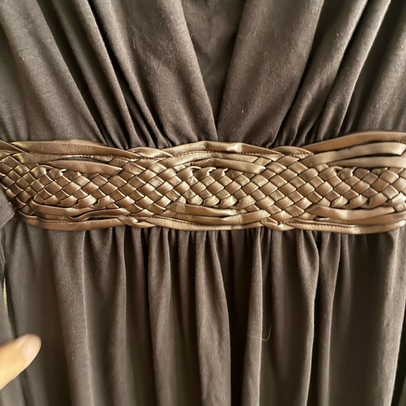 Forever 21 Y2K Brown Mini Dress with Woven Belt S - Picture 6 of 11